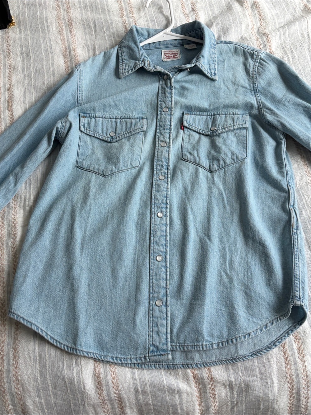 Levi's Light Blue Denim Button-Down Shirt